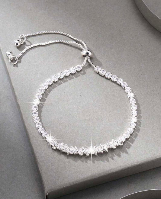 Round Crystal Tennis Bracelet