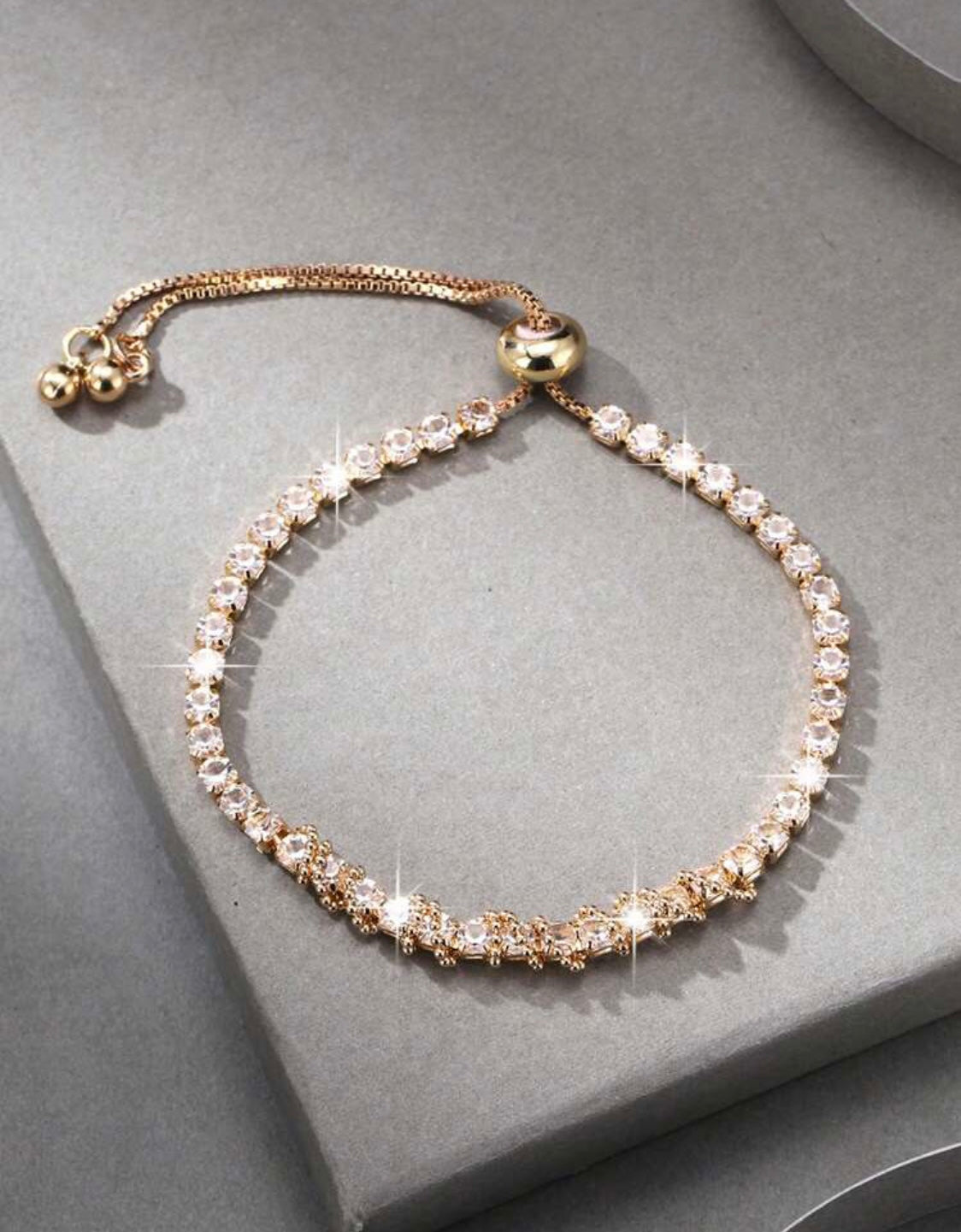 Round Crystal Tennis Bracelet