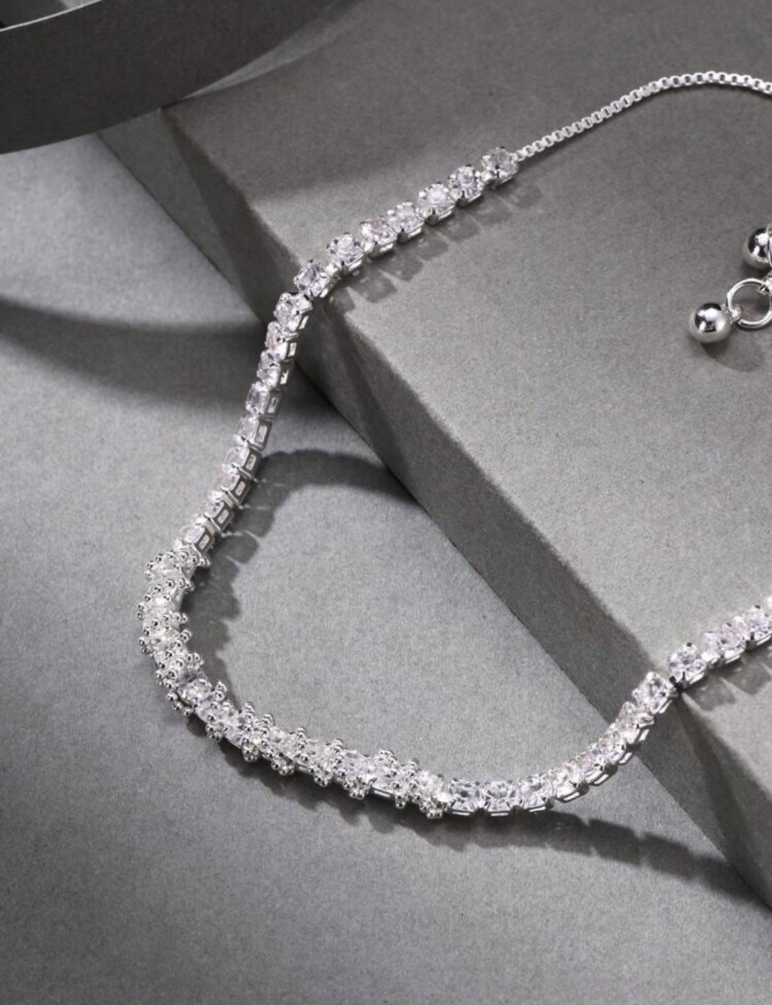 Round Crystal Tennis Bracelet