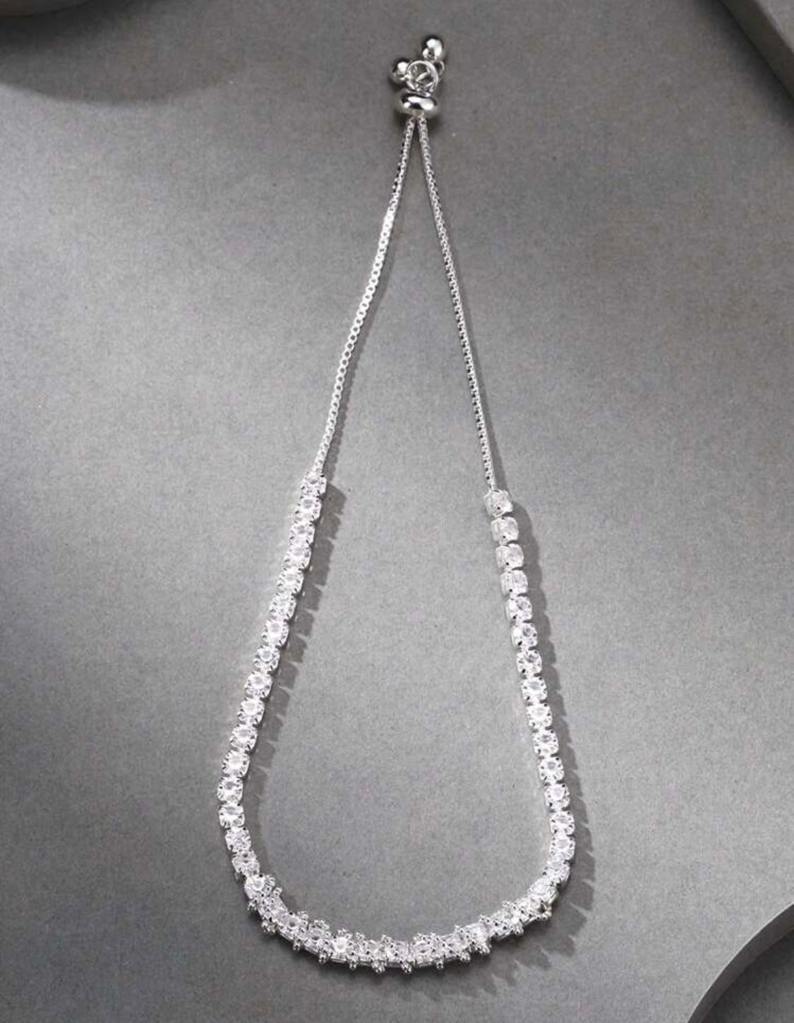 Round Crystal Tennis Bracelet