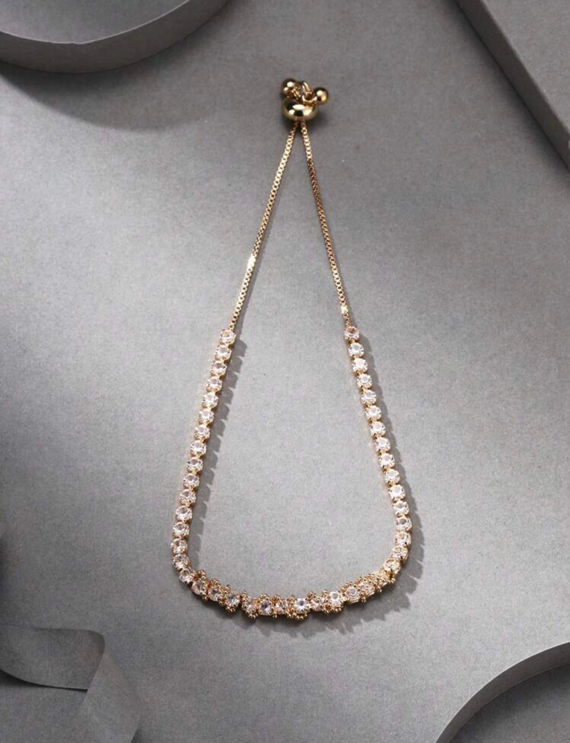 Round Crystal Tennis Bracelet