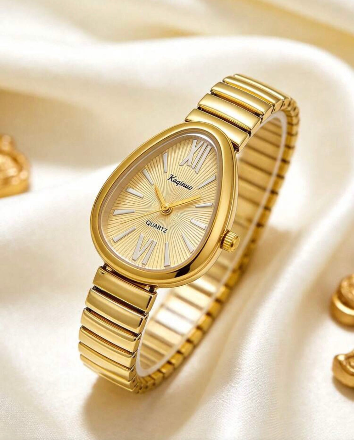 Oval Sunburst Dial Watch – Expansion Band