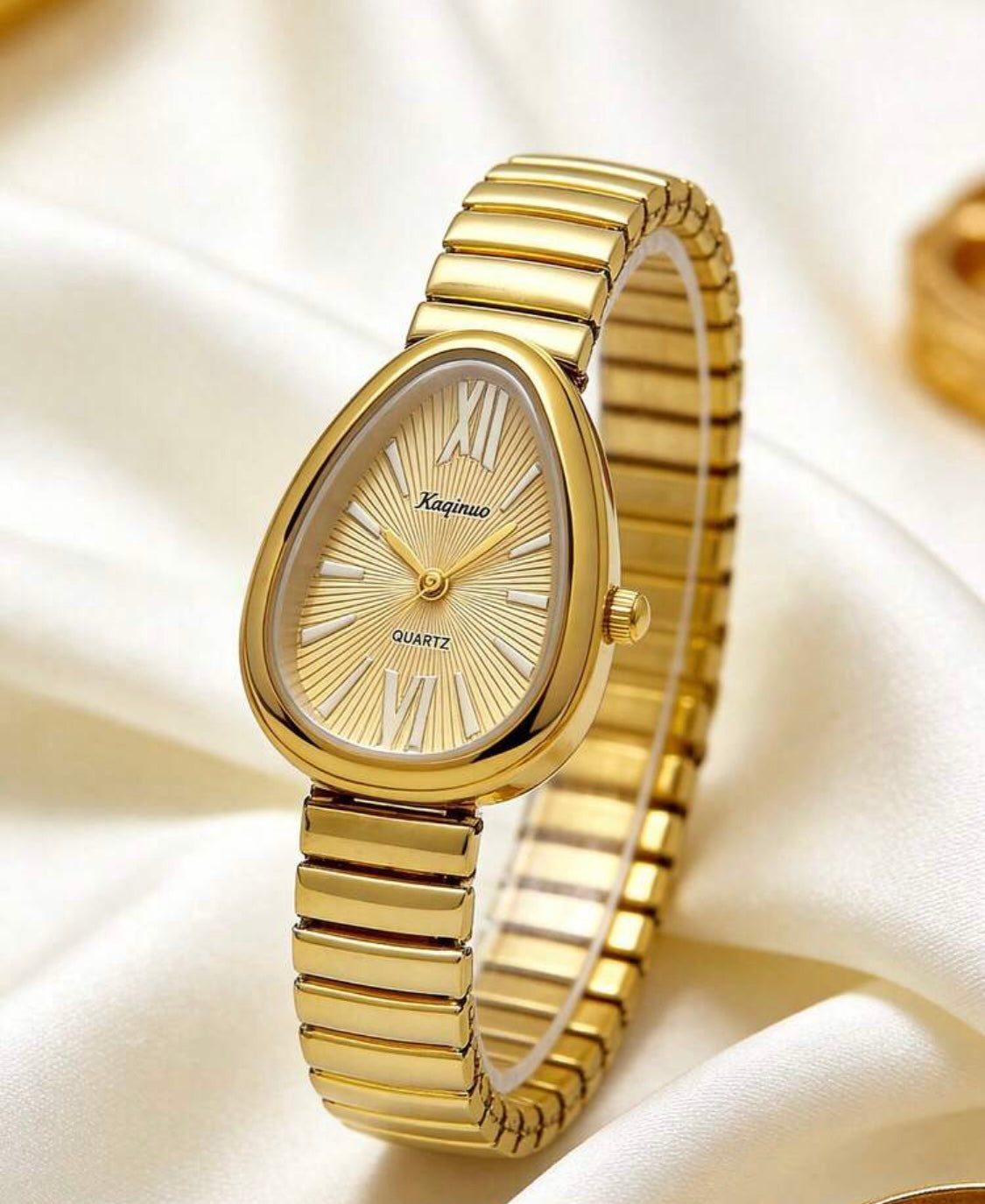 Oval Sunburst Dial Watch – Expansion Band