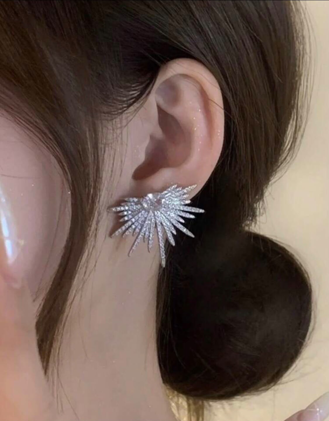 Sunburst Crystal Statement Earrings